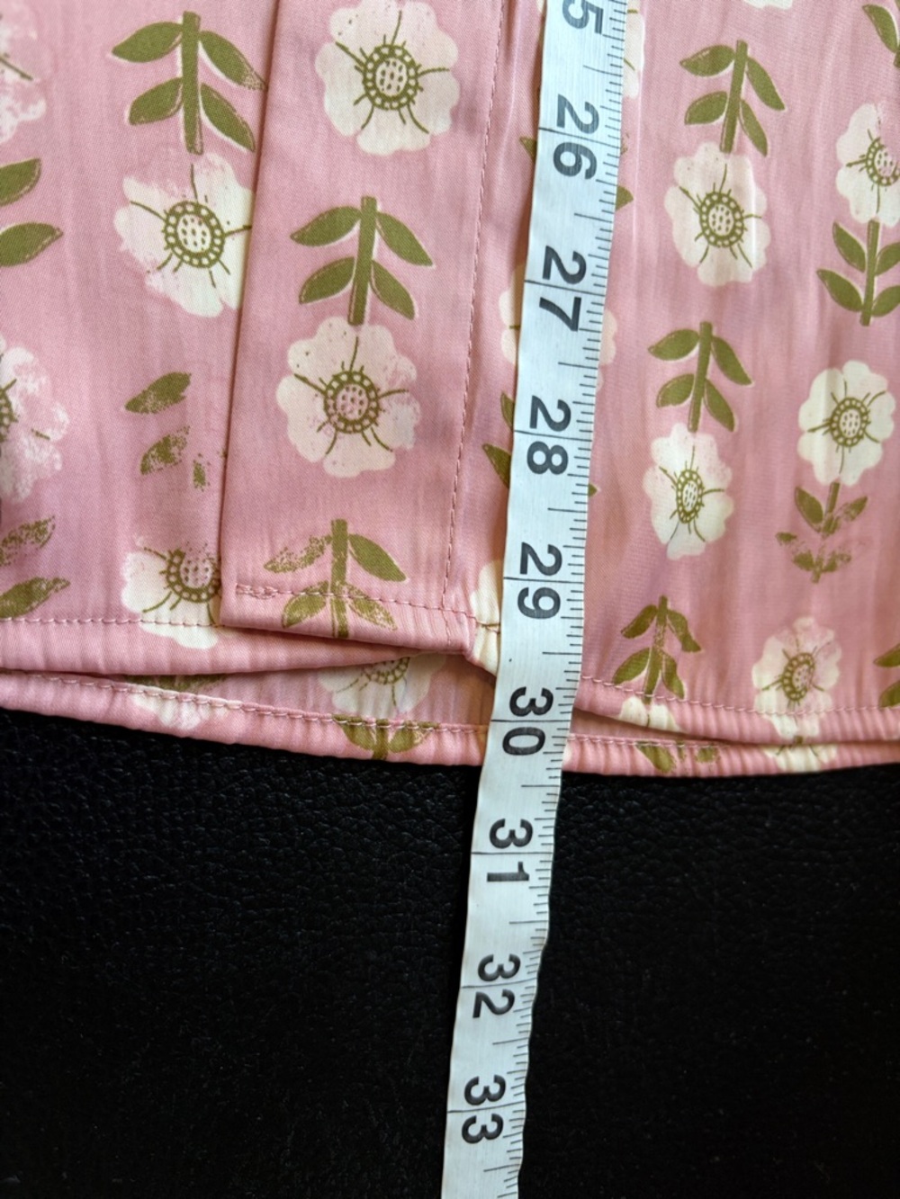 Free People Analise Printed Midi Skirt Pink Blush A Line High Rise Sz 12 NEW - Picture 14 of 16